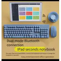 New Alliance N520 rechargeable wireless keyboard and mouse set, Bluetooth dual-mode silent laptop keyboard