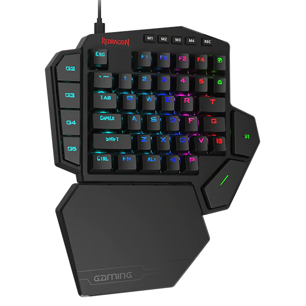 Redragon K585 DITI One-Handed RGB Mechanical Gaming Keyboard,Red Switch