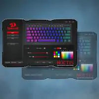 Redragon K632 PRO Noctis 60% Wireless RGB Mechanical Keyboard, Bluetooth/2.4Ghz/Wired Tri-Mode Ultra-Thin Low Profile Gaming Keyboard，Red Switch