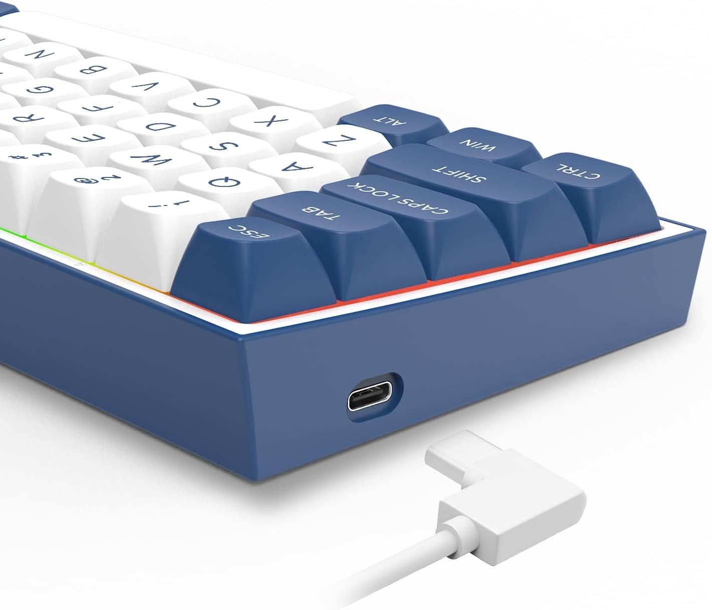 Redragon K717 PRO Custom QMK/VIA Gaming 61 Keys Wireless Programmable Mechanical Keyboard Hot-Swap Socket,3-Layer Noise Dampening,Dragon Chant Switch