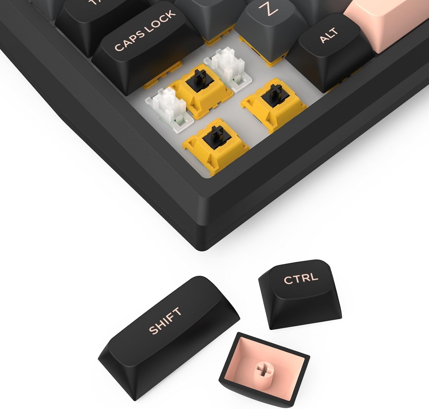 Redragon K720 Wireless CNC Gasket Gaming 81 Keys Mechanical 5-Layer Noise Dampening Keyboard,Smart 1.14’’ TFT Info Display,Litsea Switch