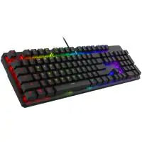 Tecware Phantom 104 RGB Braided USB Wired Mechanical Gaming Full Size Keyboard Outemu Red Switch