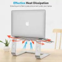 Laptop Stand Holder Aluminum Ergonomic Computer Stand Labtop Riser Detachable Notebook Stand Heavy Tablet Stand for 10-15.6” Laptops