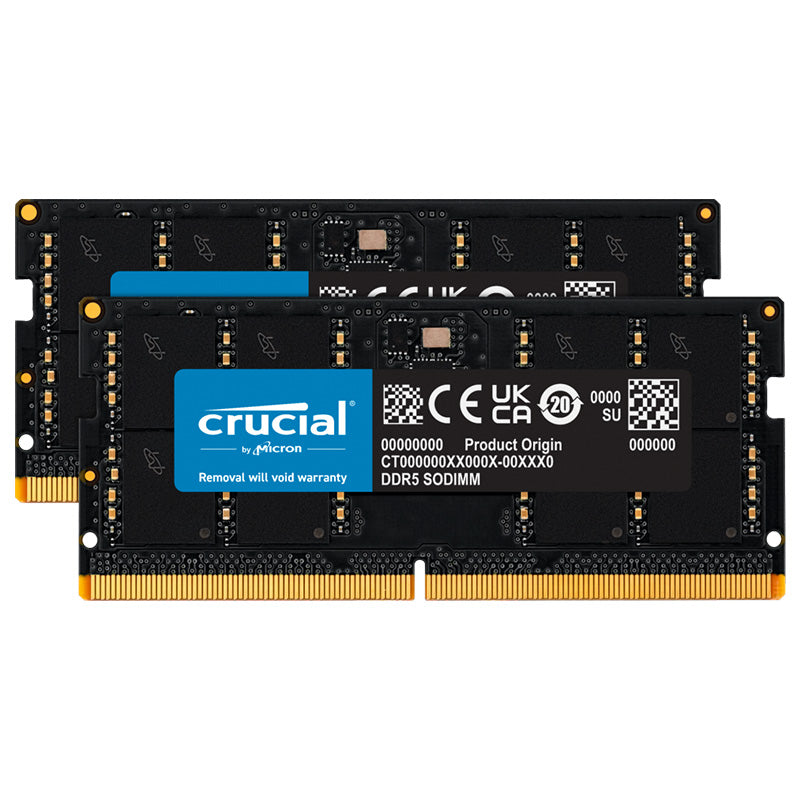 Crucial 64GB  CT2K32G56C46S5 5600MHz CL46 SODIMM DDR5 RAM
