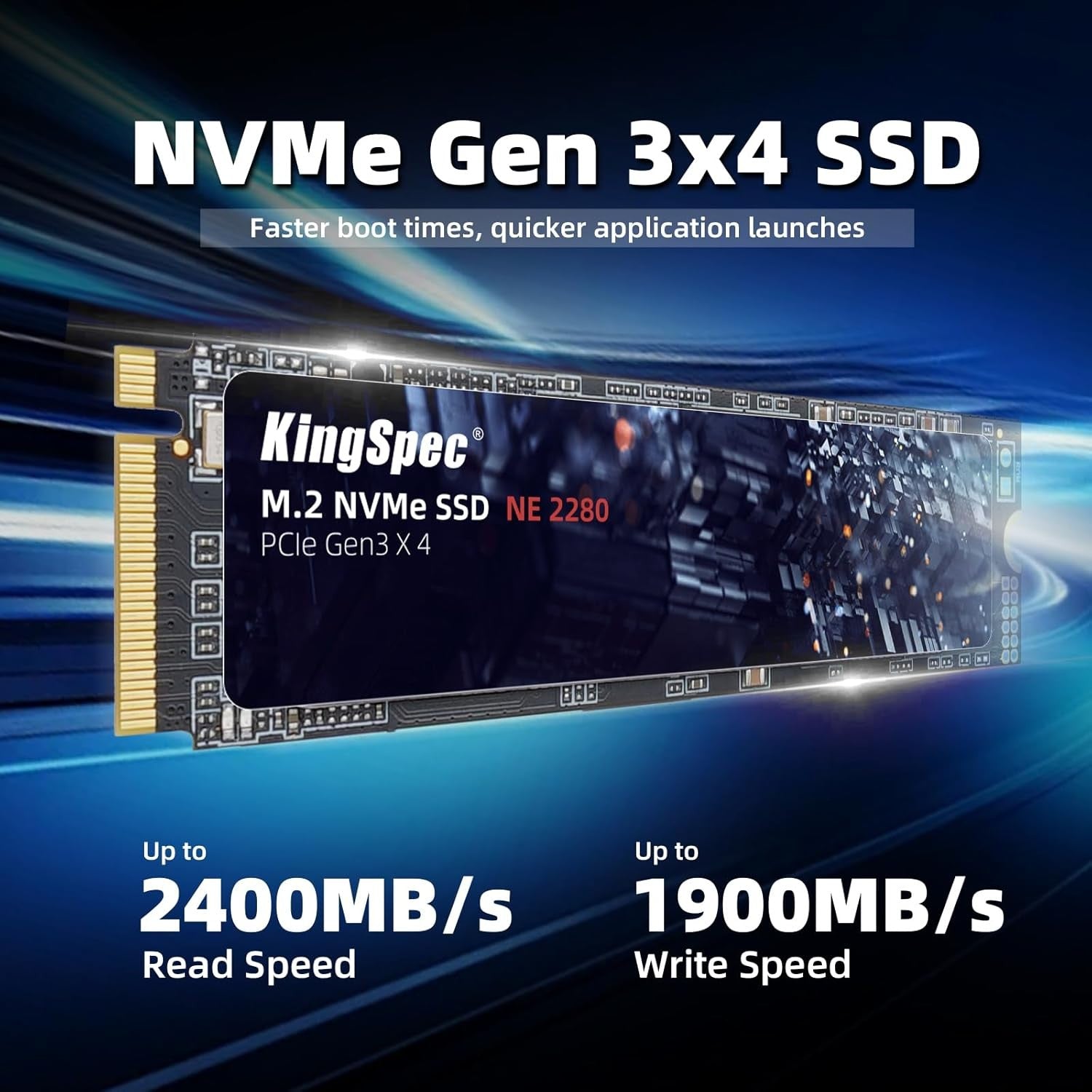 SSD 512GB PCIe Gen3x4 NVMe M.2 SSD 2280 Up to 2400MB/s Internal Solid State Drive with 3D NAND Flash Internal Solid State Hard Drive 2025New Upgraded