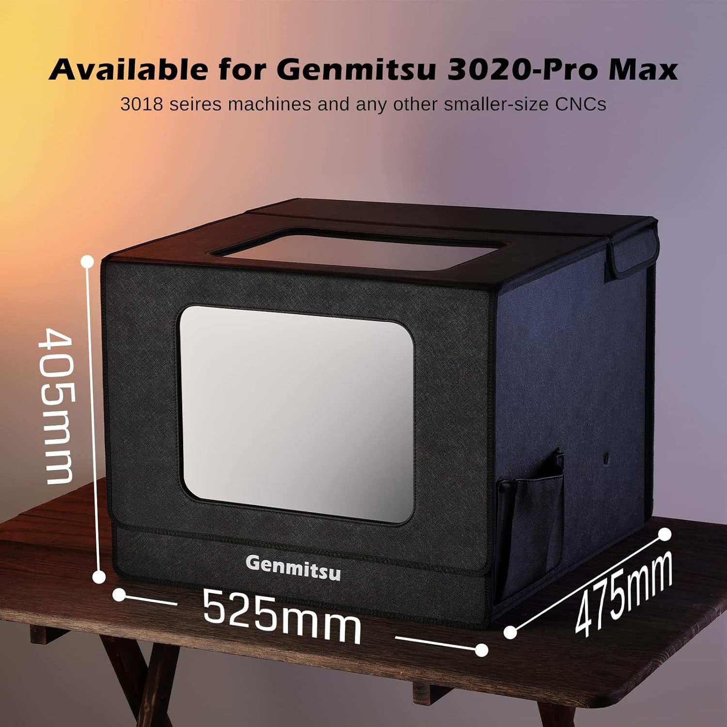 3020 KABA Fold CNC Enclosure for Genmitsu 3020-PRO MAX ,3018 Series CNC Machines, 520 x 475 x 405mm