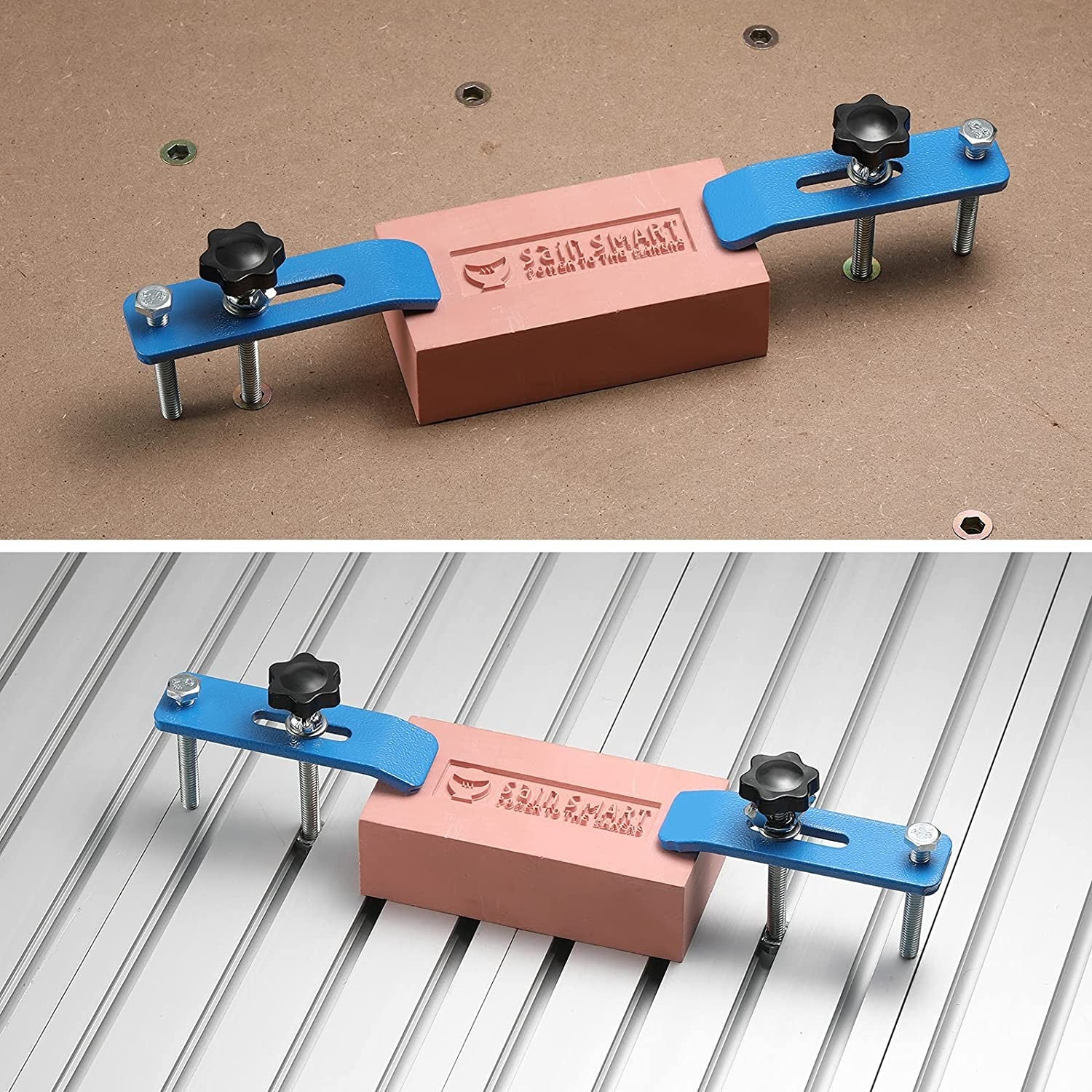 Genmitsu 4 Pack Hold Down Clamp Kit, CNC Router Clamp for Woodworking and Metalworking, 3-7/20''L x 4/5'' W x 2-7/10''H