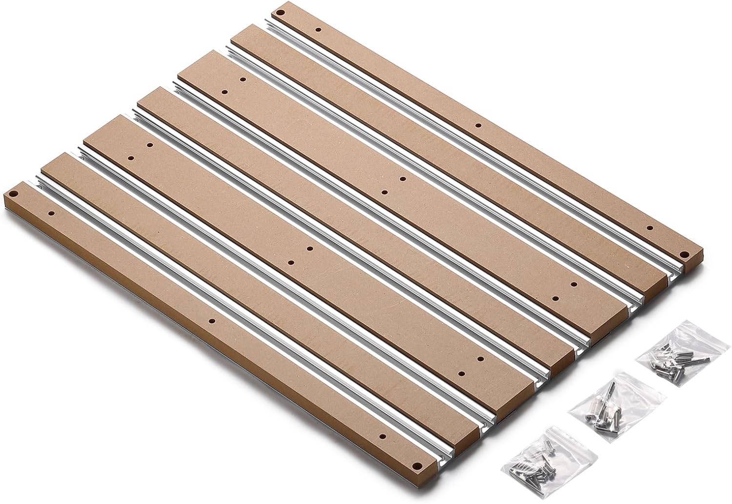 Genmitsu 4040 Aluminum & MDF Hybrid Spoilboard Table for 4040-PRO CNC Router Milling Machine, 420 x 600 x 20.5mm