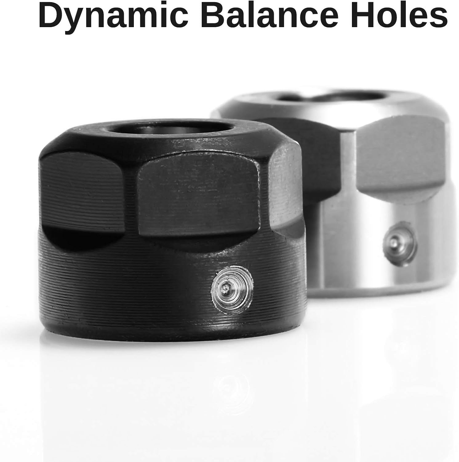 Genmitsu 4pcs ER11-A Collet Clamping Nut With Dynamic Balance Holes for CNC Milling Chuck Holder Lathe