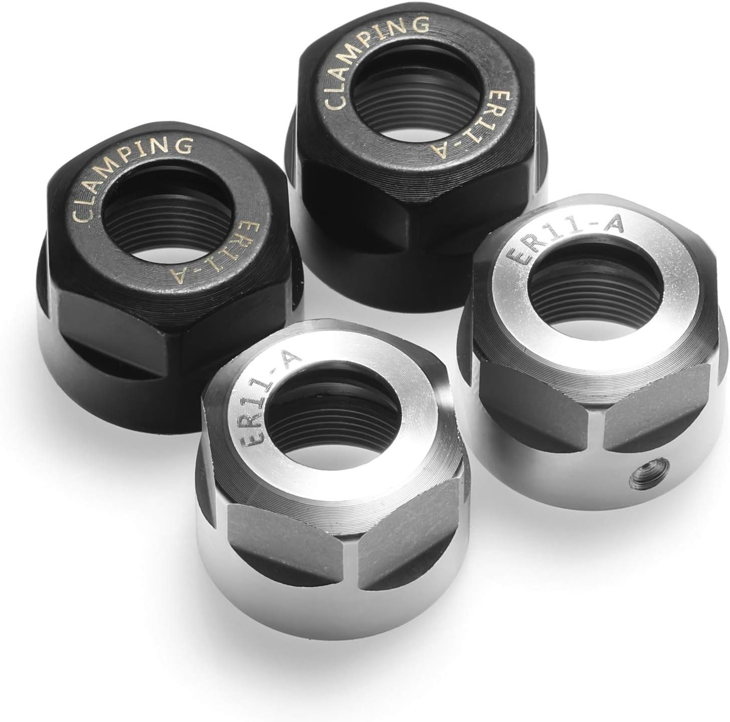 Genmitsu 4pcs ER11-A Collet Clamping Nut With Dynamic Balance Holes for CNC Milling Chuck Holder Lathe