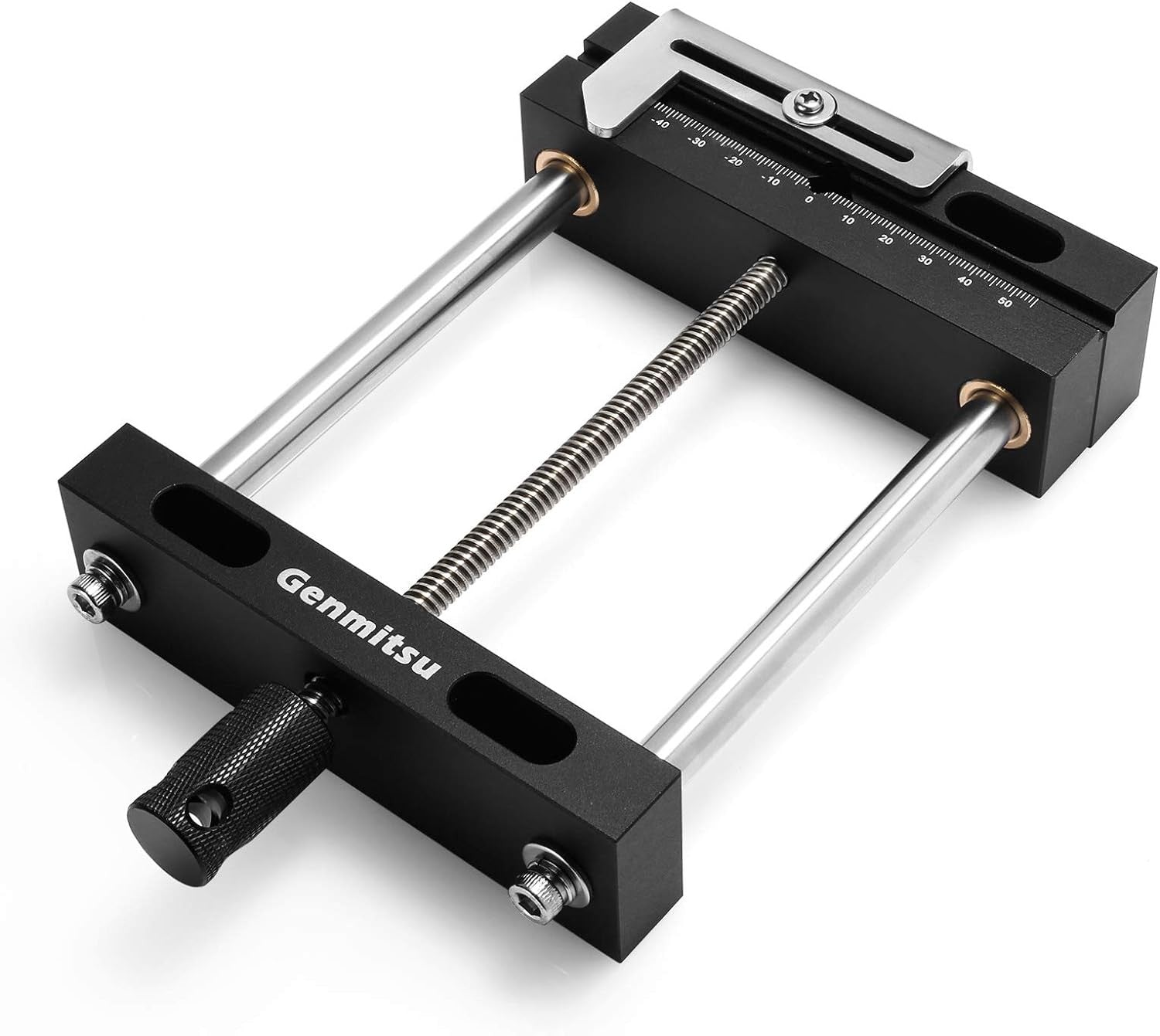 Genmitsu Aluminum Bench Vise Clamp DIY Desktop Worktable Vise Clamp for CNC 3018-PRO/PROVer/PROVer Mach 3/MX3/PROVER XL 4030, 10.2" x 5.5"x 1.6", Clam