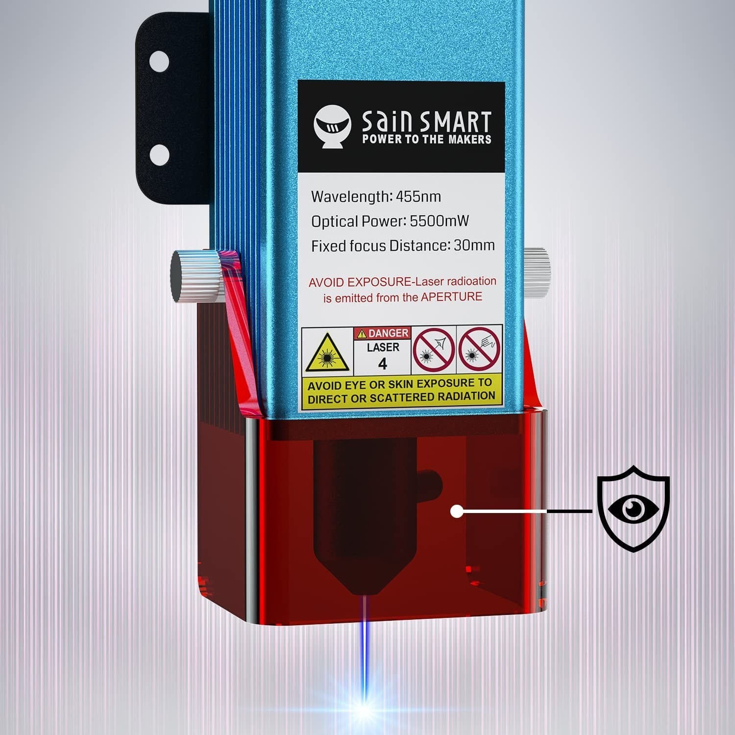 Genmitsu CFL55 Compressed Spot Laser Module, 0.1mm*0.1mm Laser Spot, 5.5W FAC Laser Module for Genmitsu PROVerXL 4030 & 4040-PRO CNC Router