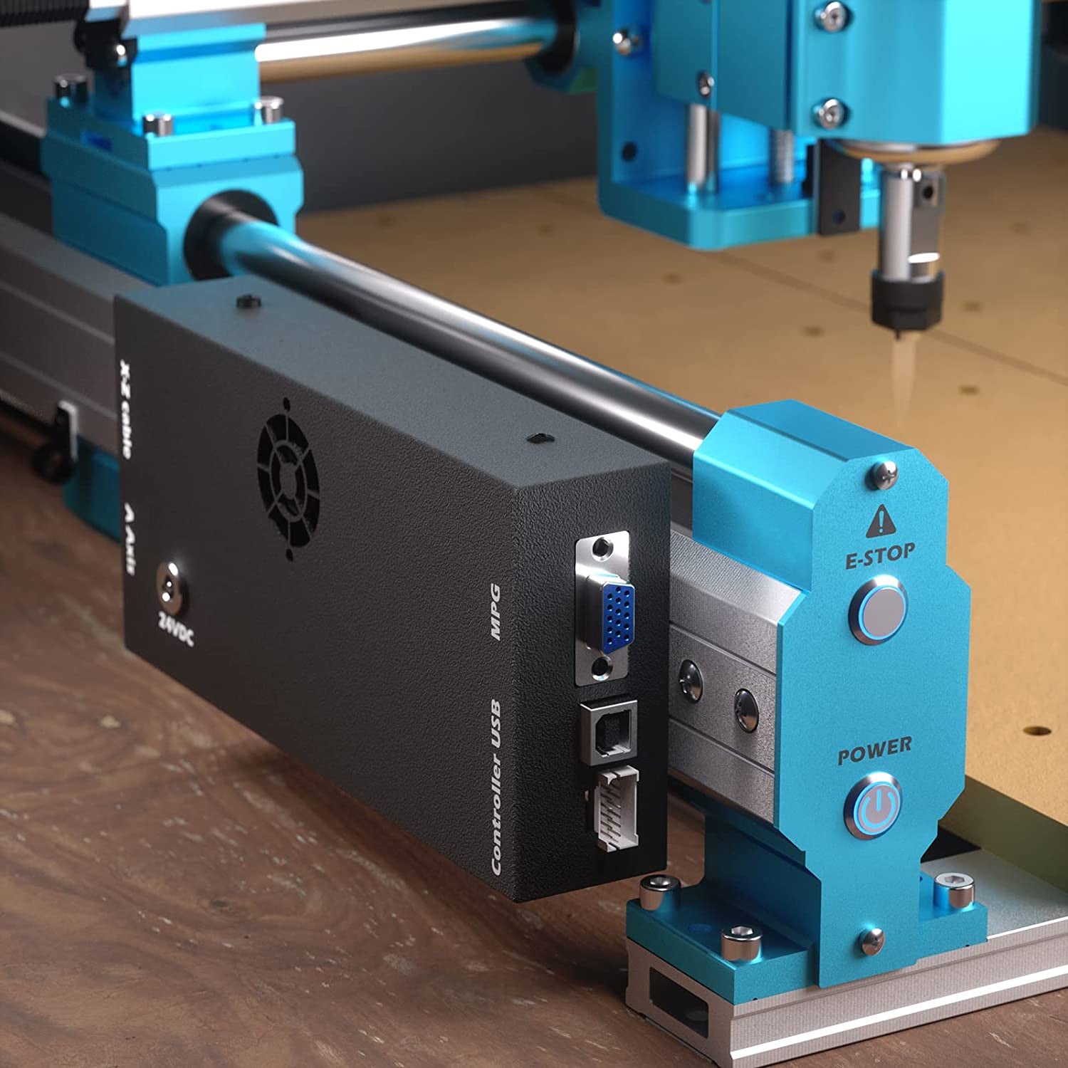 Genmitsu CNC Machine 4040-PRO for Wood Acrylic MDF Nylon Carving Cutting, GRBL Control, 3 Axis CNC Router Machine, Working Area 400 x 400 x 78mm (15.7