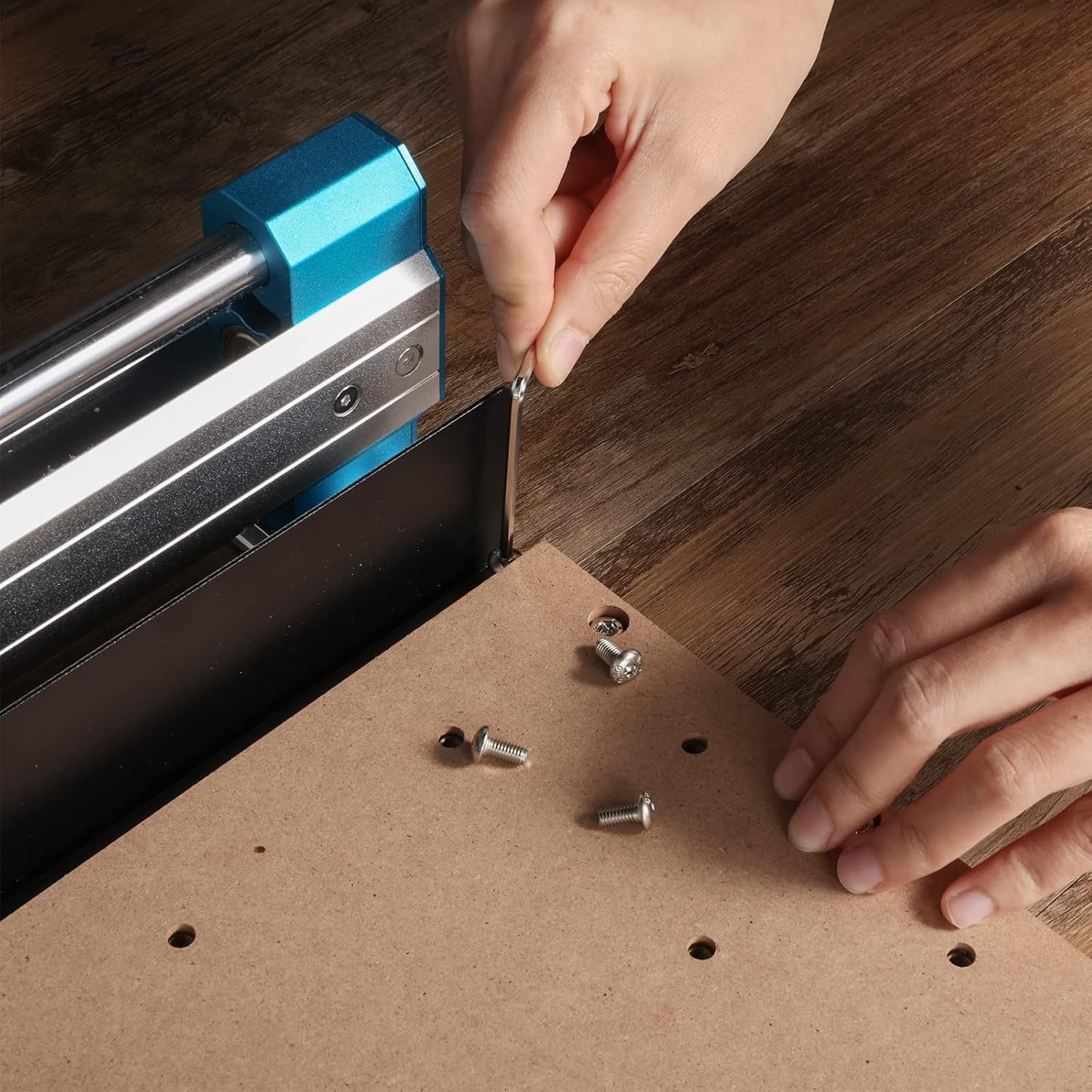 Genmitsu Metal Dust Baffles for 4040-PRO CNC Router Machine, for Lead Screws Protection, 2 Pieces