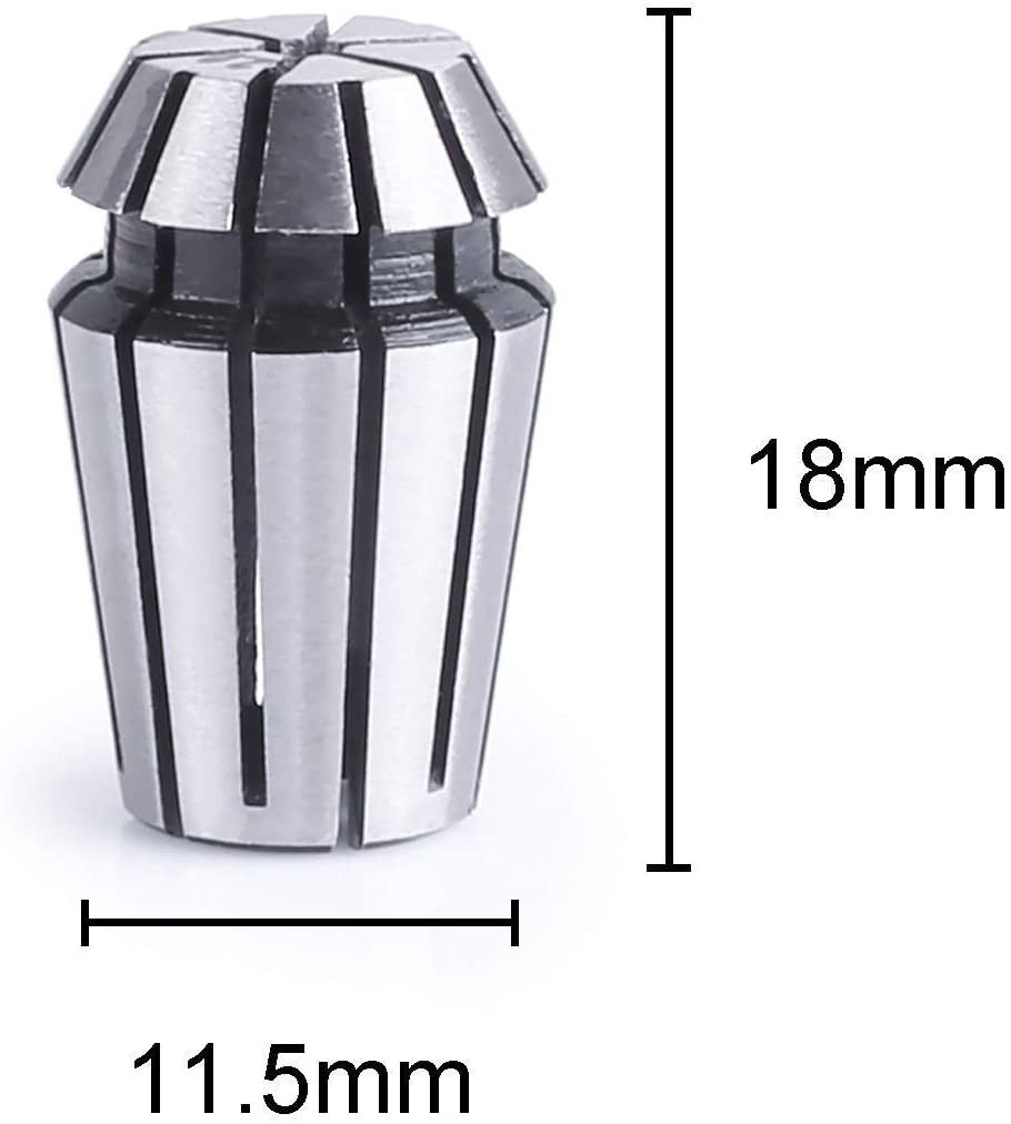 SainSmart Genmitsu 7Pcs ER11 Spring Collet Set for CNC Engraving Milling Lathe Tool 1.0mm-7.0mm