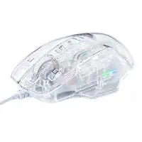Lenovo Lecoo MS108 7 Colours RGB Transparent Wired USB Gaming Mouse