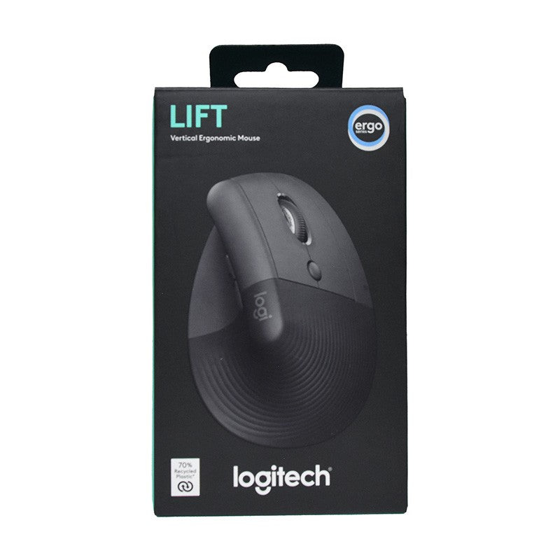 Logitech Lift Vertical Optical Wireless Ergonomic Mouse - Graphite