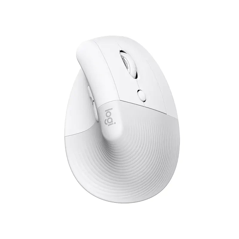 Logitech Lift Vertical Optical Wireless Ergonomic Mouse - Off-White Pale Grey