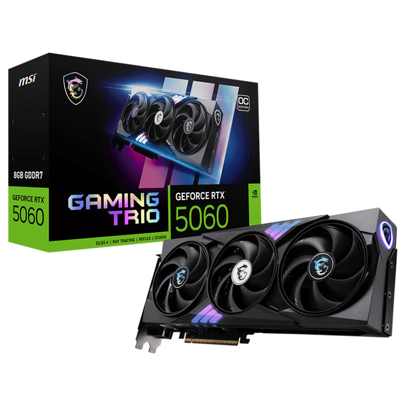 MSI GeForce RTX 5060 8G Gaming Trio OC Graphics Card