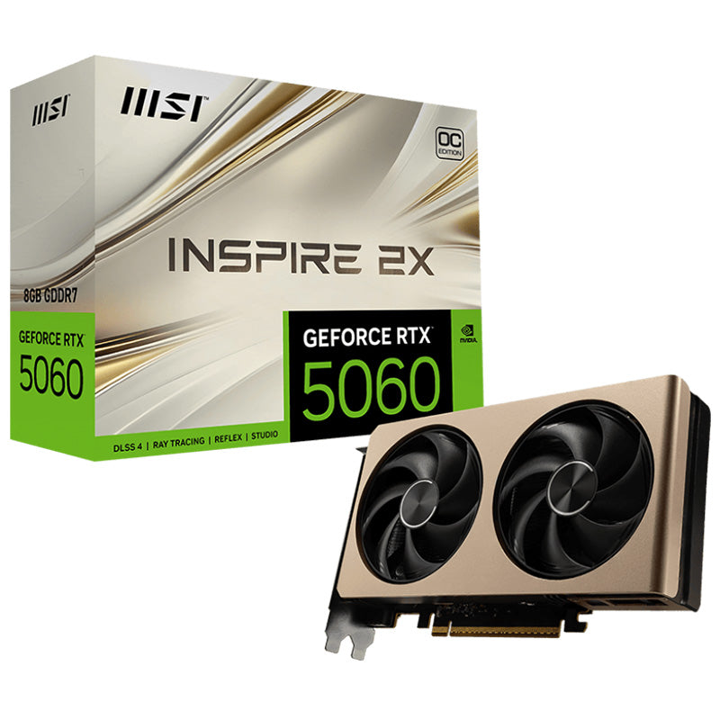 MSI GeForce RTX 5060 8G Inspire 2X OC Graphics Card