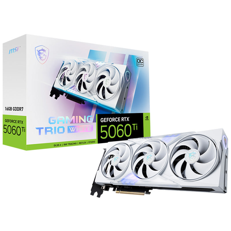 MSI GeForce RTX 5060 Ti 16G Gaming Trio OC White Graphics Card