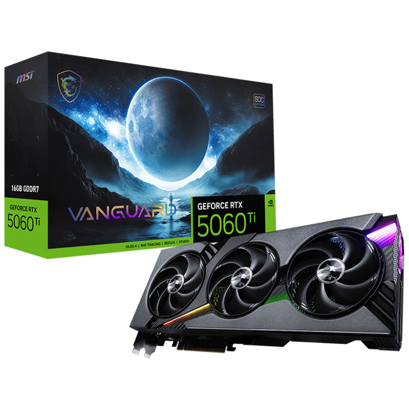 MSI GeForce RTX 5060 Ti 16G Vanguard SOC Graphics Card