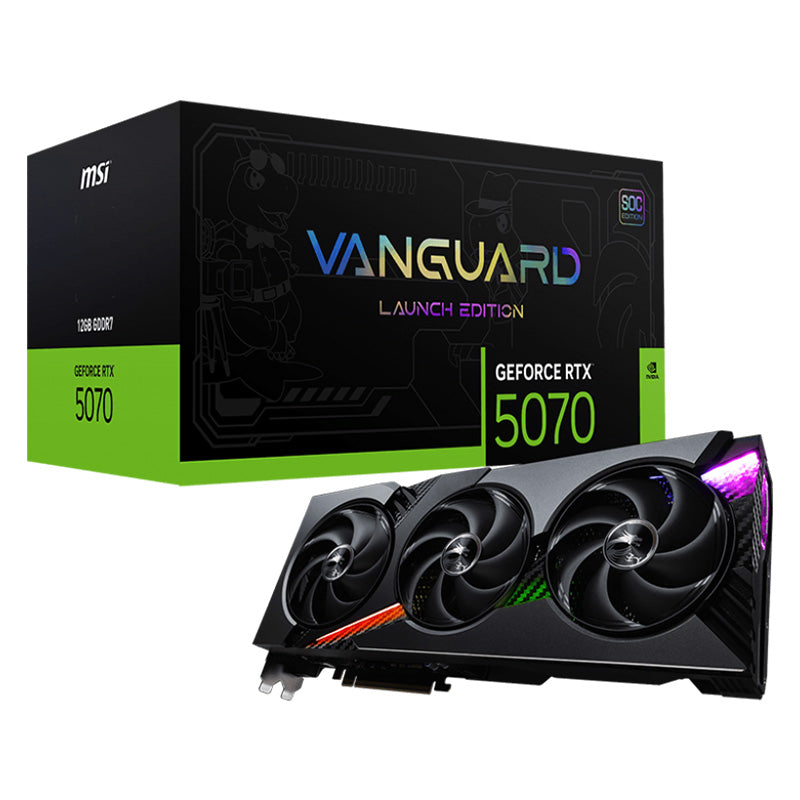 MSI GeForce RTX 5070 12G Vanguard SOC Launch Edition Graphics Card