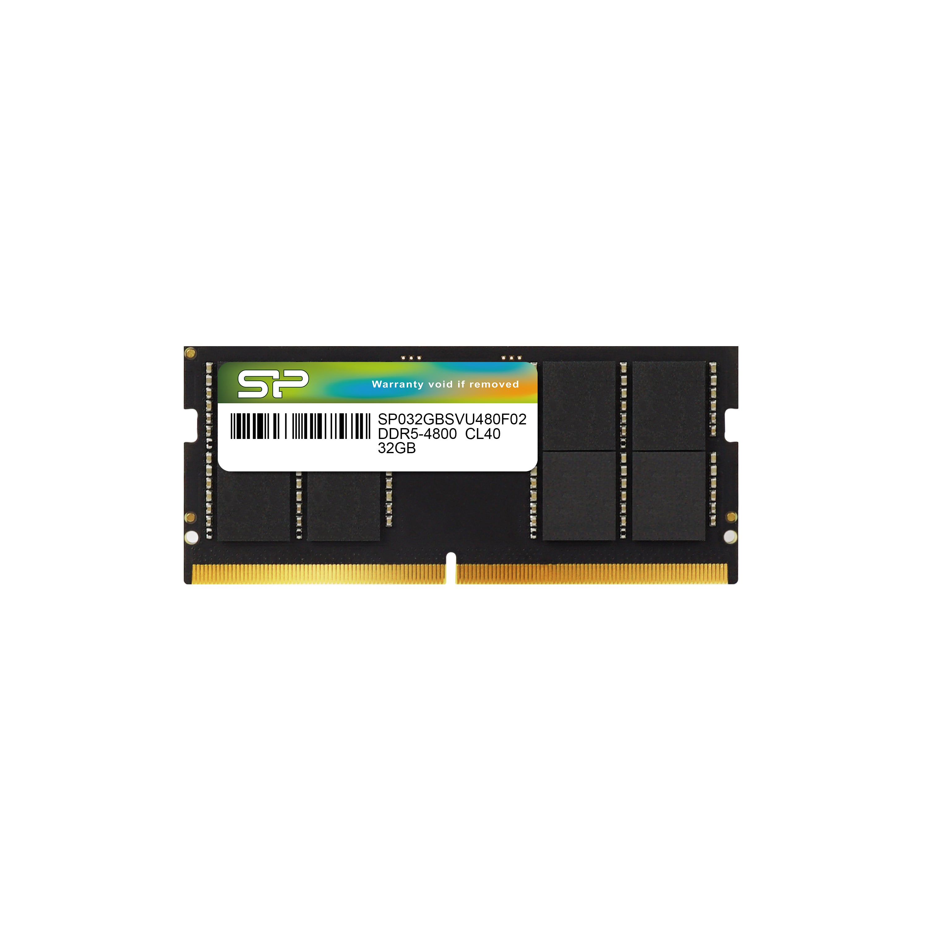 Silicon Power 32GB  SP032GBSVU480F02 4800Mhz CL40 DDR5 SODIMM Laptop RAM