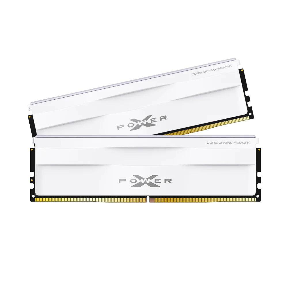 Silicon Power XPOWER Zenith 32GBx2 CL30,1.35V UDIMM 6000MHz DDR5 RAM - White, SP064GXLWU60AFDG