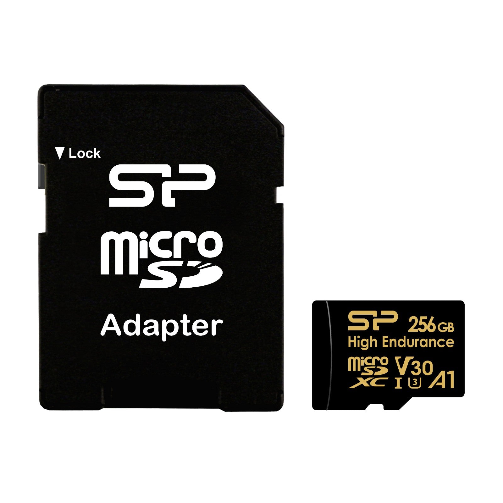 Silicon Power 256GB High Endurance 4K MicroSDXC with Adapter for 4K Videos, Car Dash Cam,