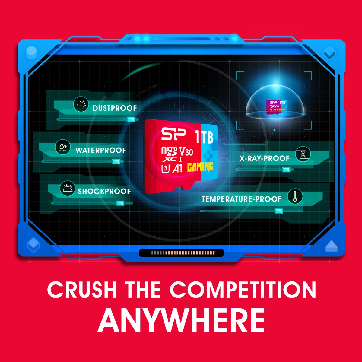 Silicon Power 512GB Gaming microSDXC UHS-I Micro SD Card with Adapter, Optimized for Mobile Games Apps Nintendo-Switch, Class 10 U3 V30 A1