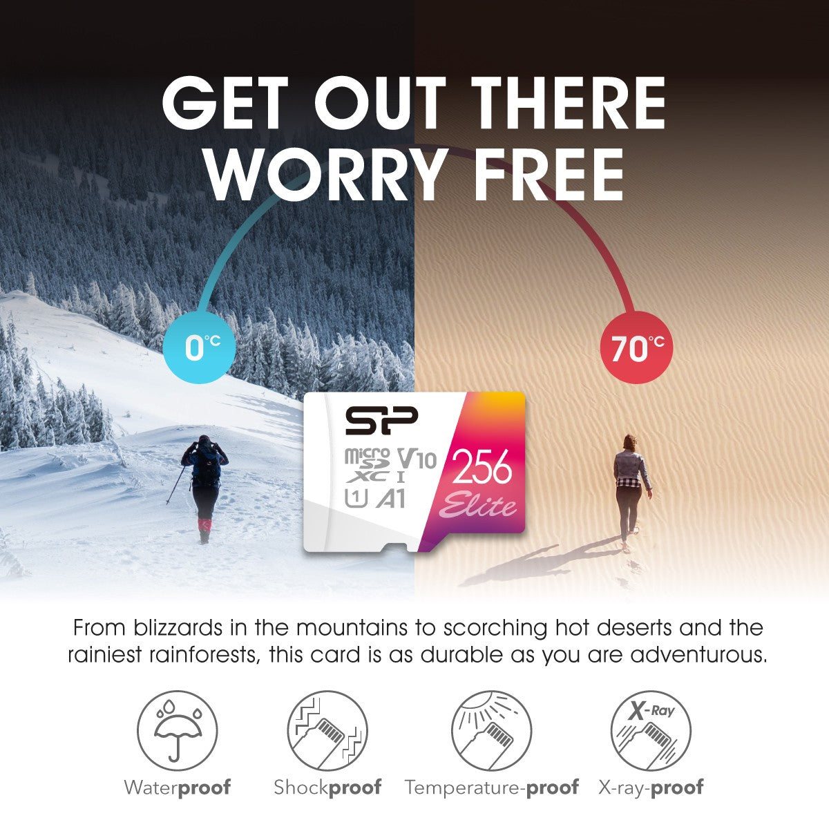 Silicon Power Elite 64GB microSDXC UHS-I Micro SD Card with Adapter