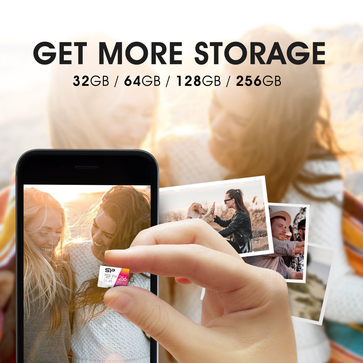 Silicon Power Elite 64GB microSDXC UHS-I Micro SD Card with Adapter