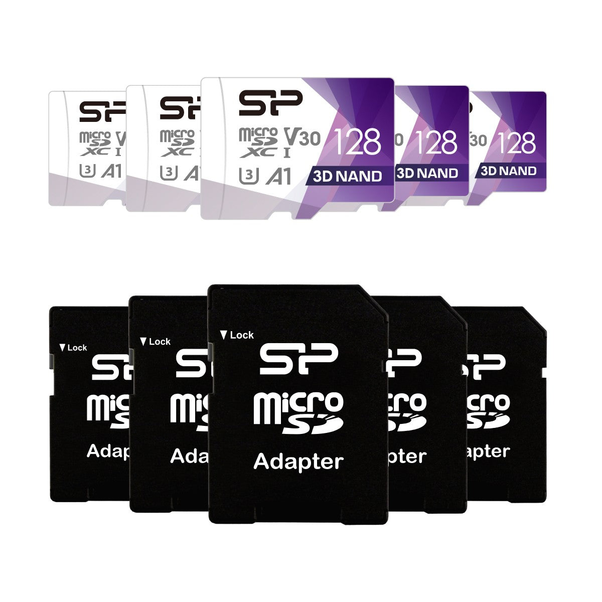 Silicon Power Superior PRO 128GB Micro SD Card, 4K/HD, 100MB/s Read, U3, C10, A1, V30 with Adapter