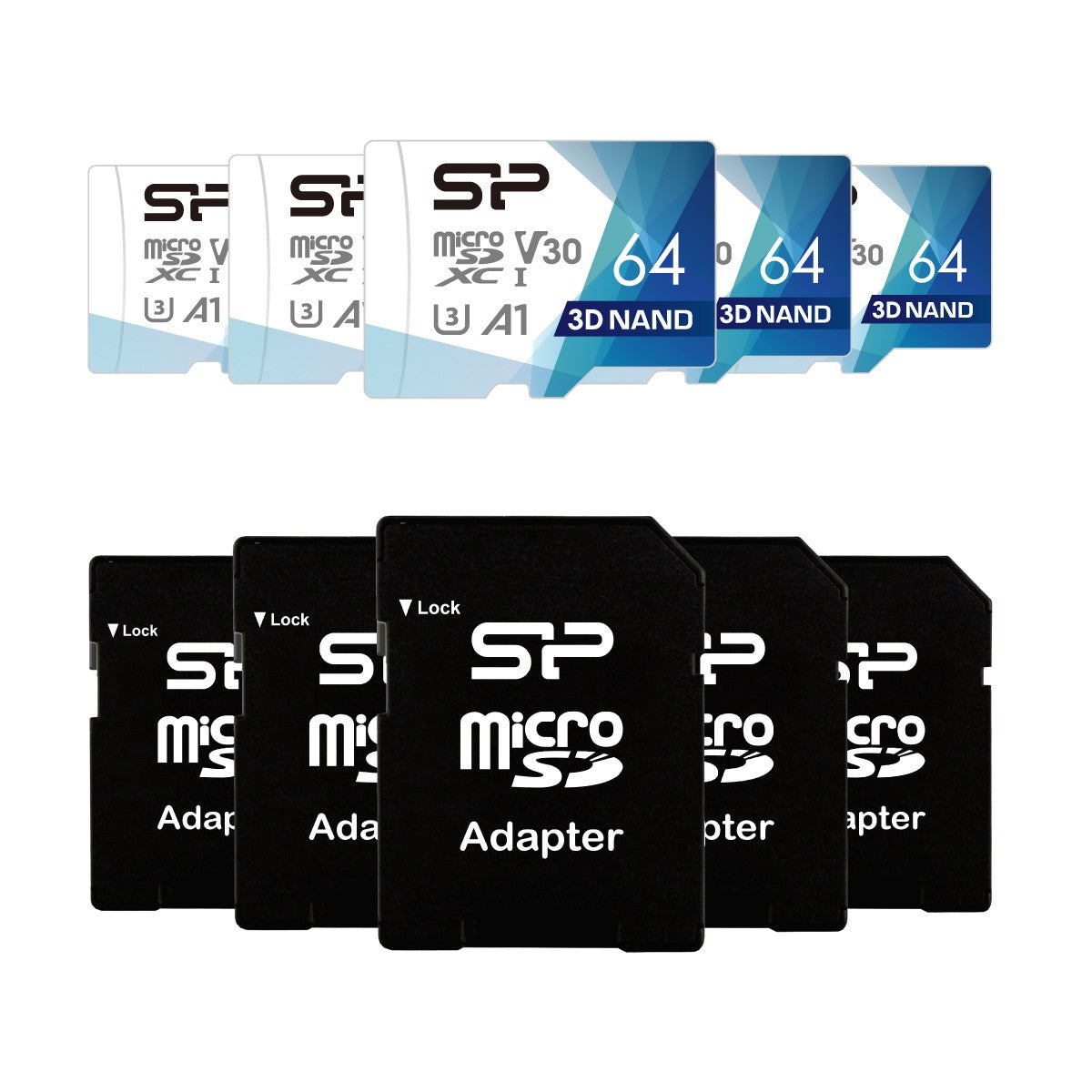 Silicon Power Superior PRO 64GB Micro SD Card, 4K/HD, 100MB/s Read, U3, C10, A1, V30 with Adapter