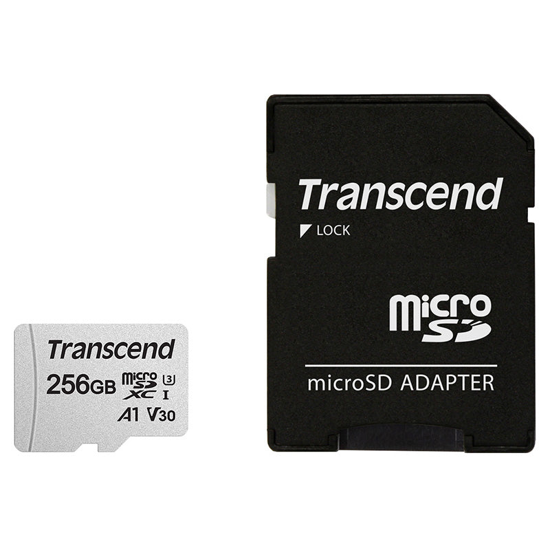 Transcend 300S 256GB A1 U3 V30 microSDXC with Adapter