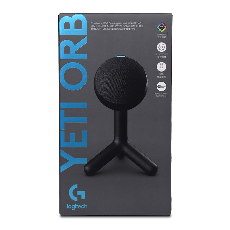 Logitech G Yeti Orb RGB Condenser Desktop Gaming Microphone