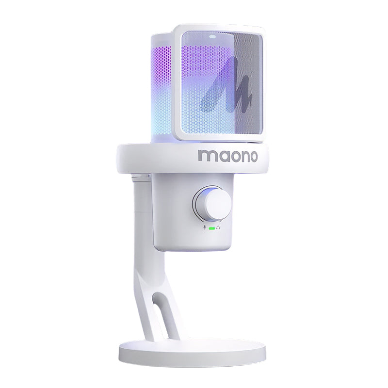 Maono DM40 Pro USB/Wireless Gaming Desktop Microphone - White