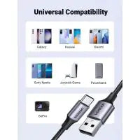 UGREEN USB-C Male to USB 2.0 Male Cable Aluminum Braid 3m (Space Gray)