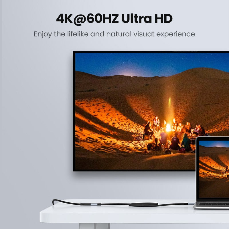 UGREEN USB-C Male to USB-C Female Gen2 Alu Case Braided Extension Cable 1m