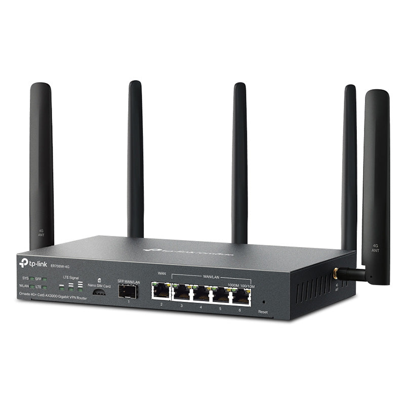 TP-Link Omada 4G+ Cat6 AX3000 Gigabit VPN Router