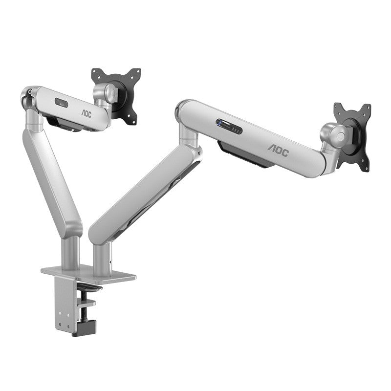 AOC 17in - 34in Dual Monitor Arm - Silver