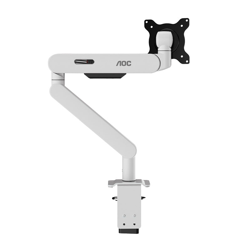 AOC 17in - 34in Single Monitor Desk Arm - White