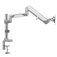 Brateck 17in-32in Single Monitor Pole-Mounted Epic Gas Spring Aluminum Monitor Arm