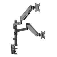Brateck Dual Monitor Full Extension Gas Spring Monitor Arm