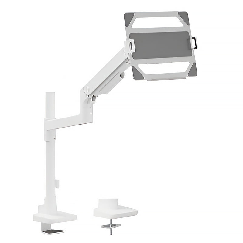 Brateck Pole-Mounted Heavy-Duty Gas Spring Monitor Arm with Laptop Holder