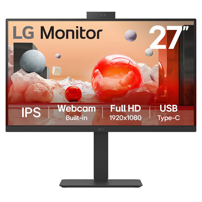 LG 27in FHD IPS 100Hz USB-C Webcam Monitor