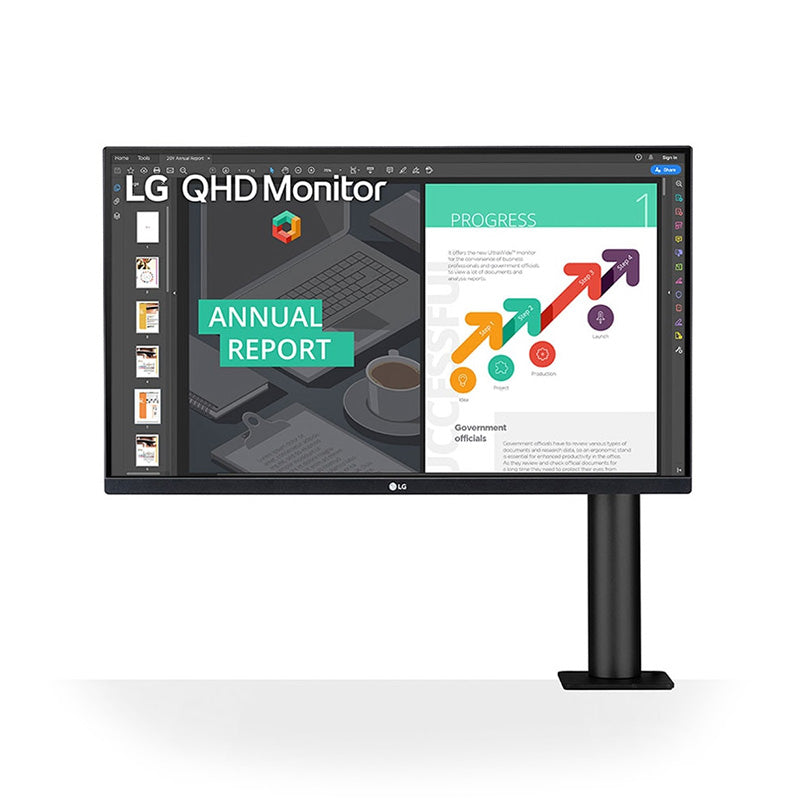 LG 27in QHD IPS Ergo IPS Monitor with USB Type C