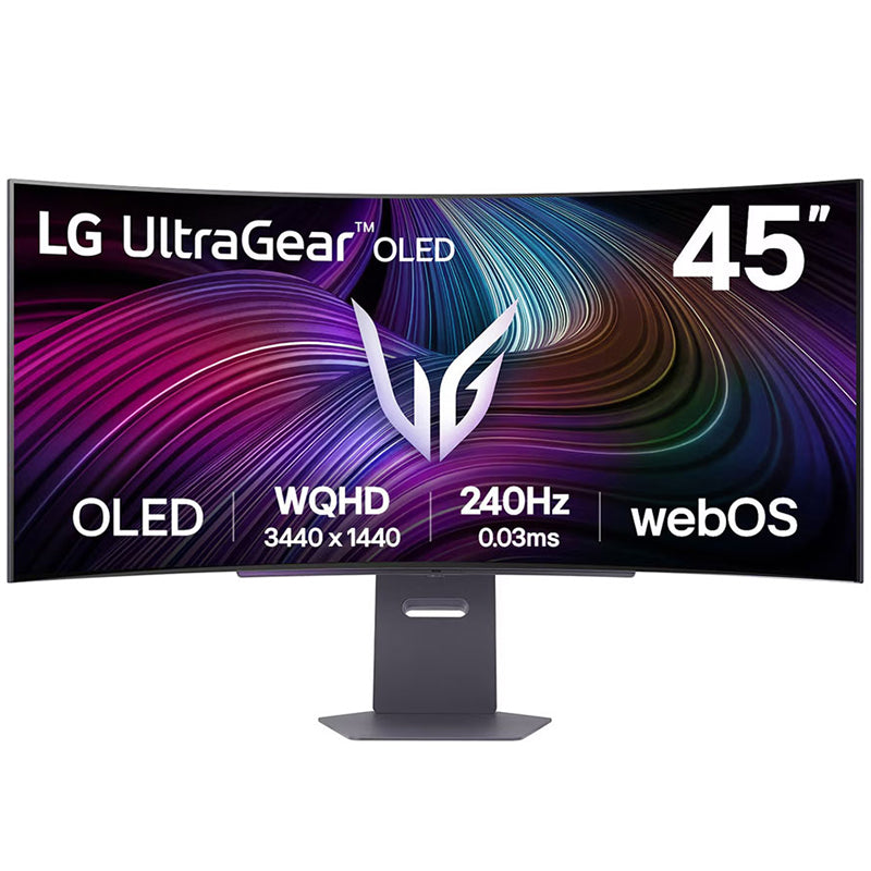 LG UltraGear 45in WQHD OLED 240Hz G-Sync Curved Smart Gaming Monitor