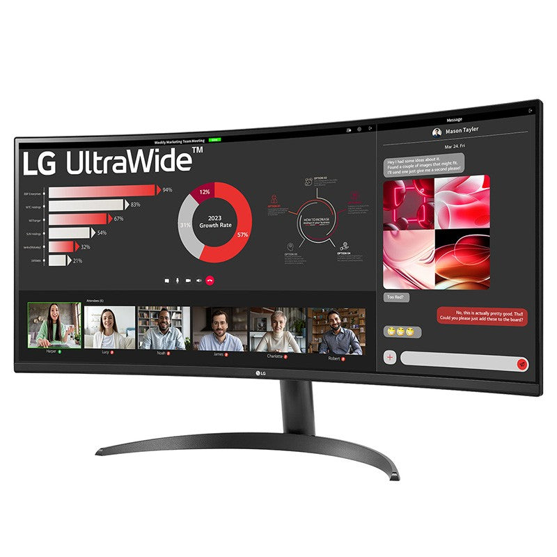 LG UltraWide 34in QHD 100Hz VA Curved Monitor